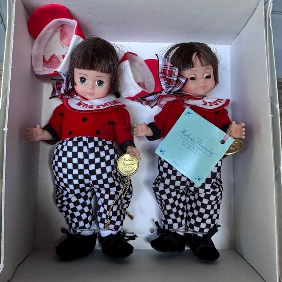 Madame Alexander Other - Madame Alexander Tweedle Dum Tweedle Dee Set 13280 Alice Wonderland 8in MIB Tags